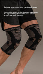 Copper Ion Knitted Knee Pads — Breathable Sports Knee Support Outdoor Universal Fit