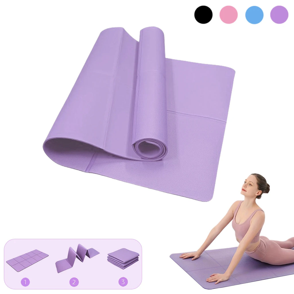Foldable Eco-Friendly Yoga Mat for Yoga & Pilates