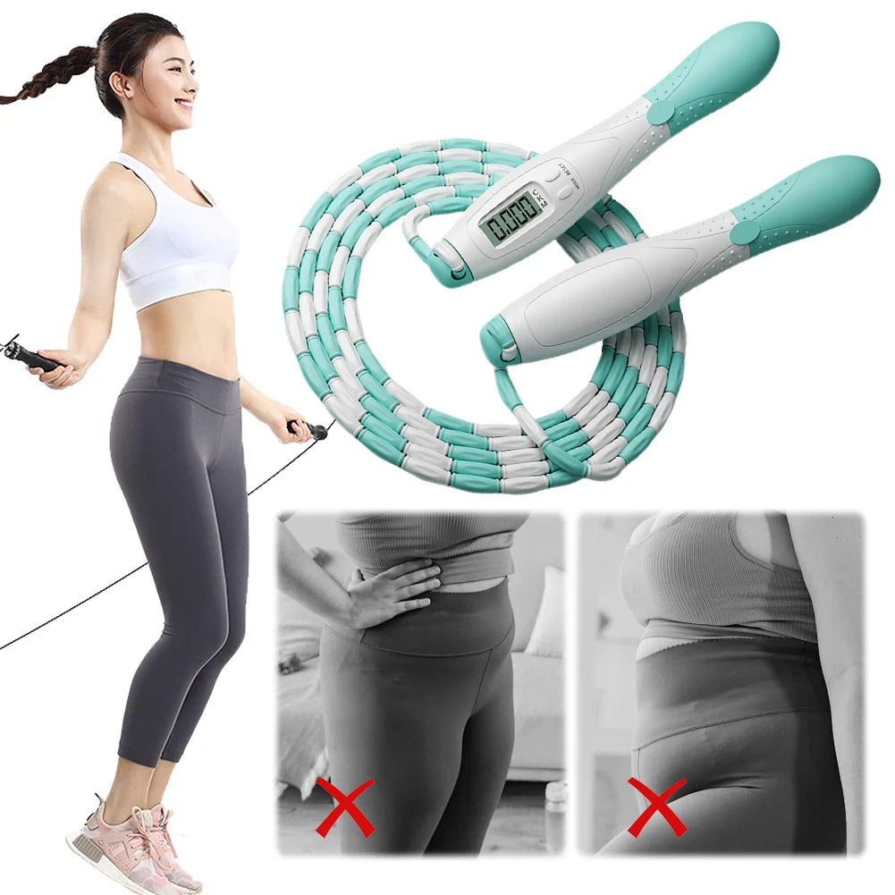 Adjustable Jump Rope with Counter – 2.8m Fitness Skipping Rope