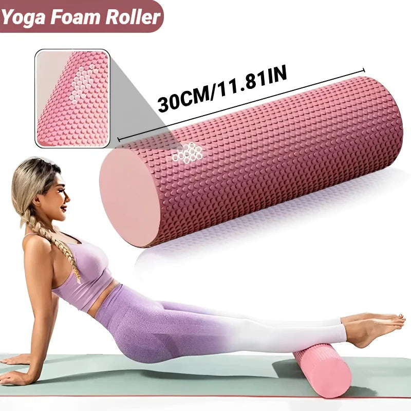 Hexagonal EVA Foam Roller — Yoga, Pilates & Home Workout Recovery