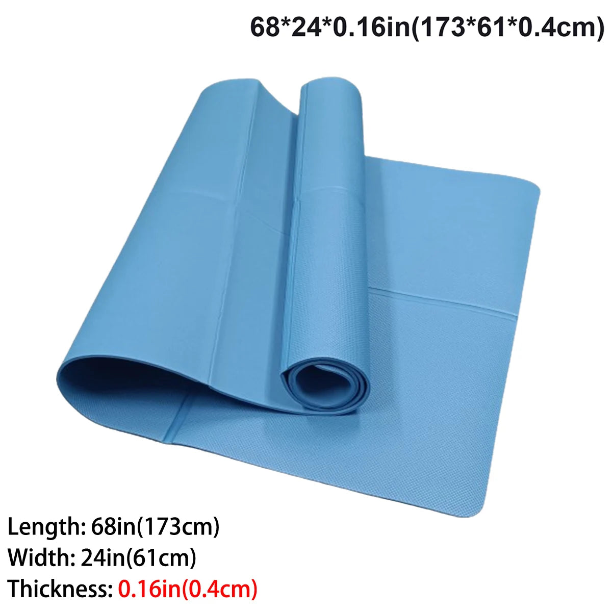 Foldable Eco-Friendly Yoga Mat for Yoga & Pilates