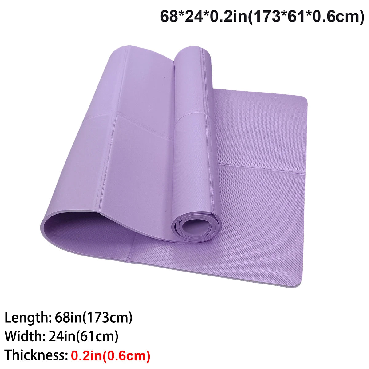 Foldable Eco-Friendly Yoga Mat for Yoga & Pilates