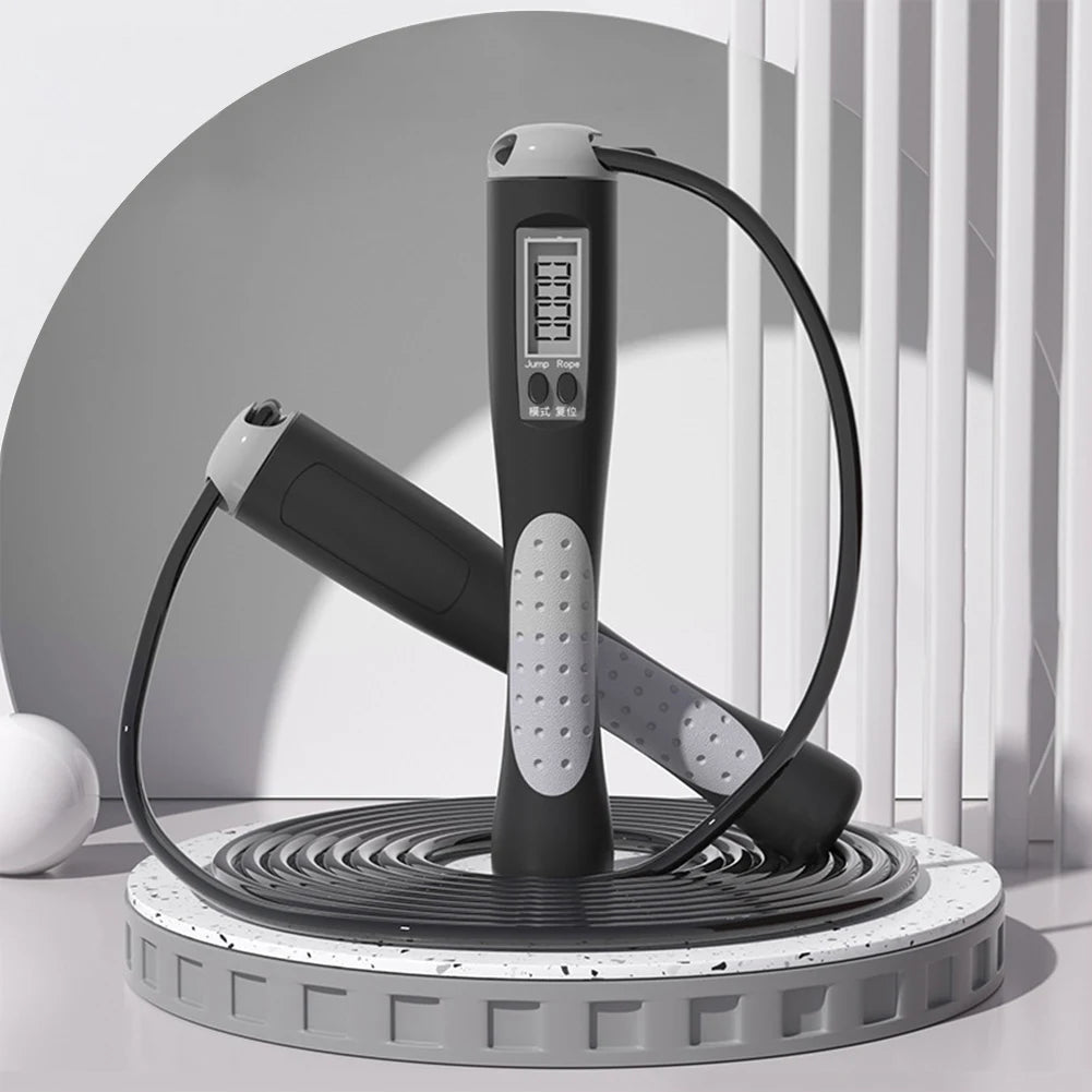 Adjustable Jump Rope with Counter – 2.8m Fitness Skipping Rope