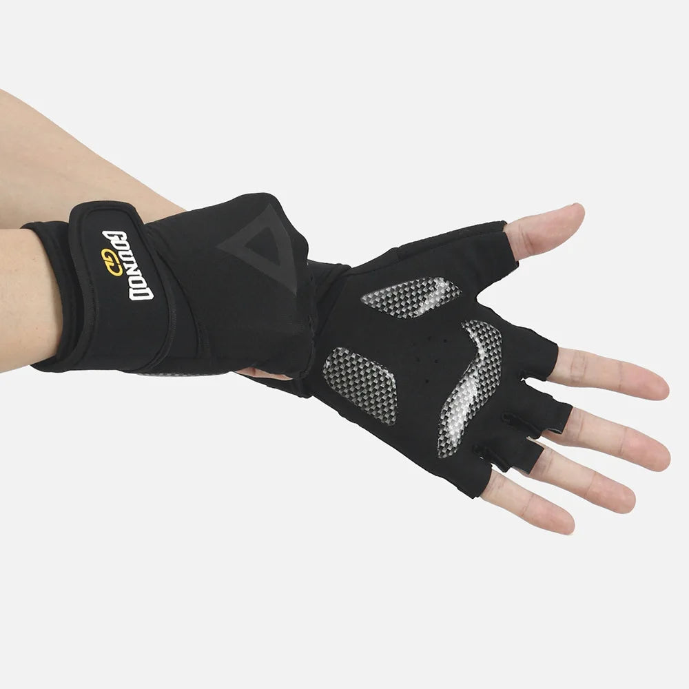Weight Lifting Gloves — Wrist Support Shockproof Gym & Cycling Gloves (1 Pair)