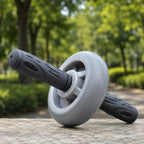 Double-Bearing Ab Roller Wheel with Non-Slip Grips