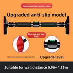 Indoor Pull-Up Bar — Wall & Door Mount with Height Rings for Adults & Kids