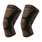 Copper Ion Knitted Knee Pads — Breathable Sports Knee Support Outdoor Universal Fit