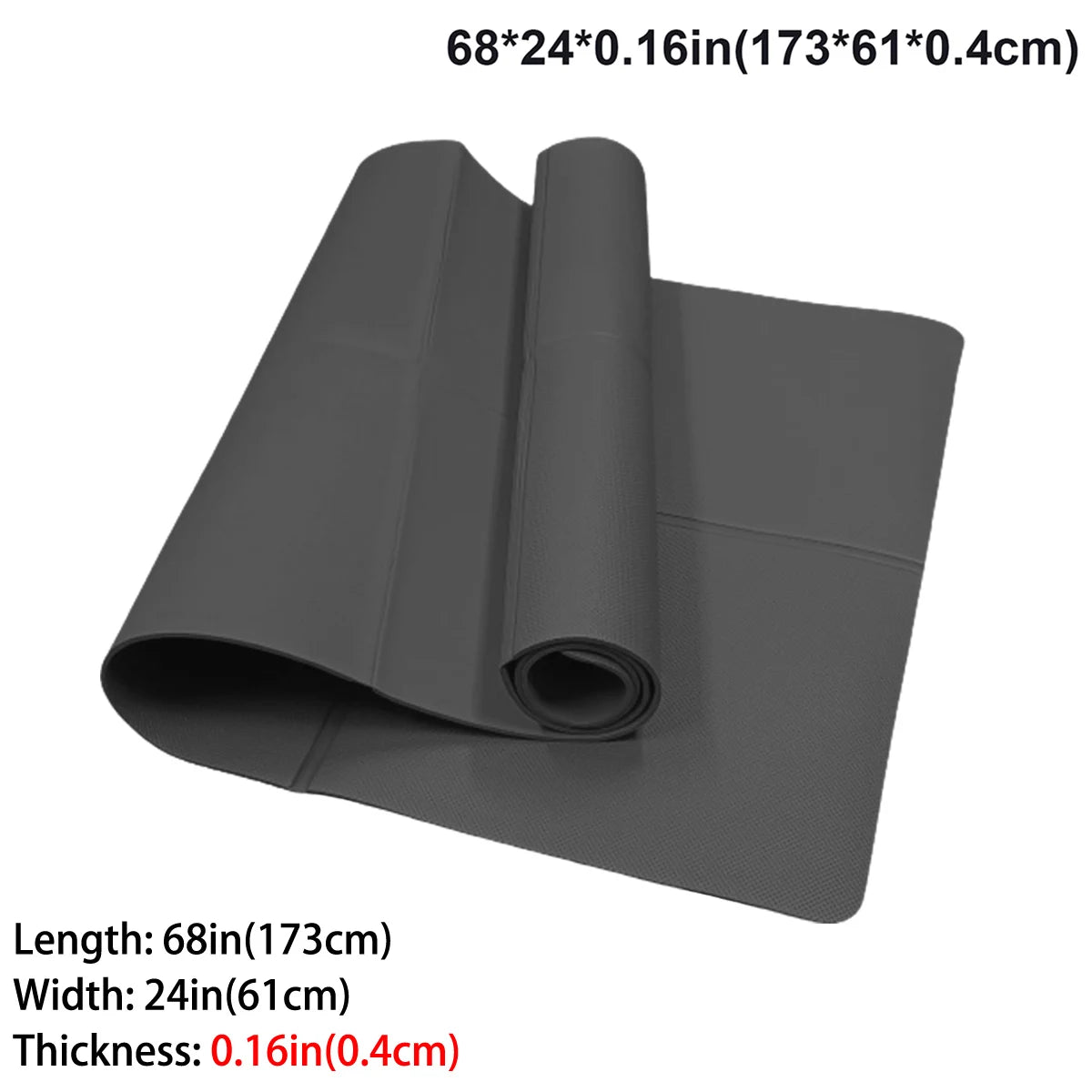 Foldable Eco-Friendly Yoga Mat for Yoga & Pilates
