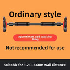 Indoor Pull-Up Bar — Wall & Door Mount with Height Rings for Adults & Kids