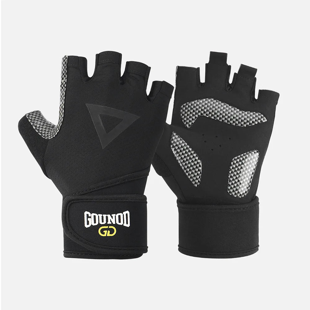 Weight Lifting Gloves — Wrist Support Shockproof Gym & Cycling Gloves (1 Pair)