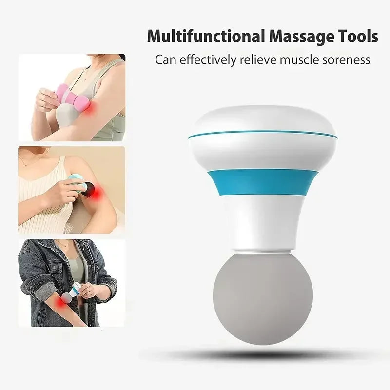 Mini Handheld Massage Gun — Ultra Quiet 35dB Portable Massager Type-C Charging