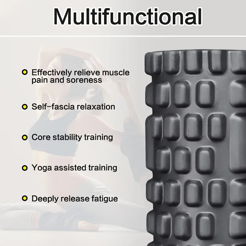 EVA Foam Roller for Yoga Pilates Back Exercise & Physical Therapy — 30x8cm