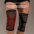 Copper Ion Knitted Knee Pads — Breathable Sports Knee Support Outdoor Universal Fit