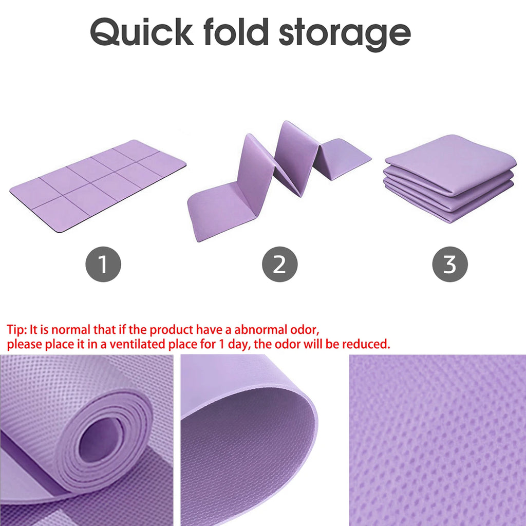 Foldable Eco-Friendly Yoga Mat for Yoga & Pilates